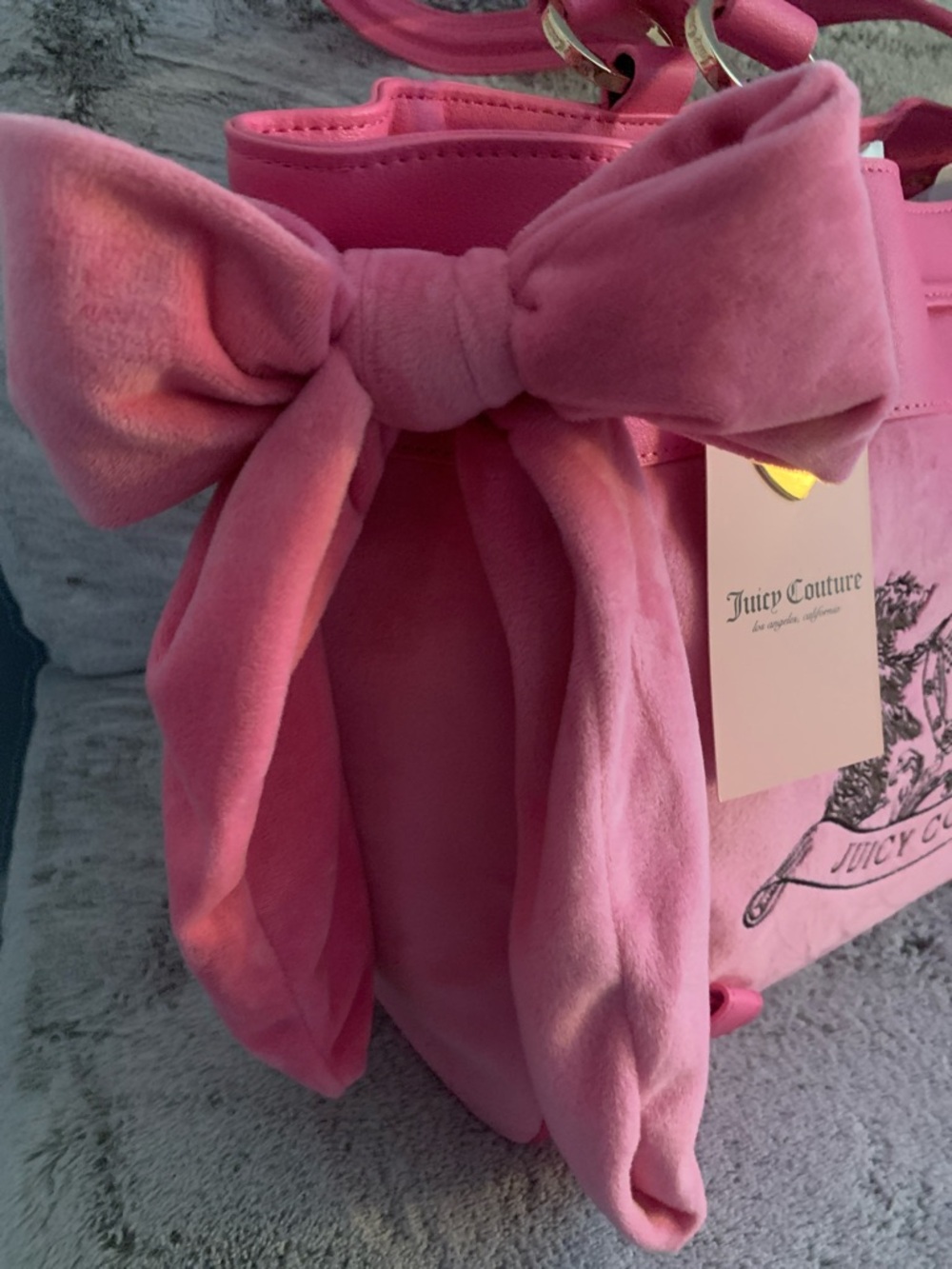 🆕- STUNNING JUICY COUTURE DAY DREAMER SCOTTIE DOGS TOTE IN LOVE POTION - Picture 4 of 8